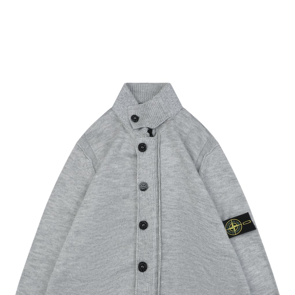 Stone Island 100% Sheep Wool Panelled Jacket Grey