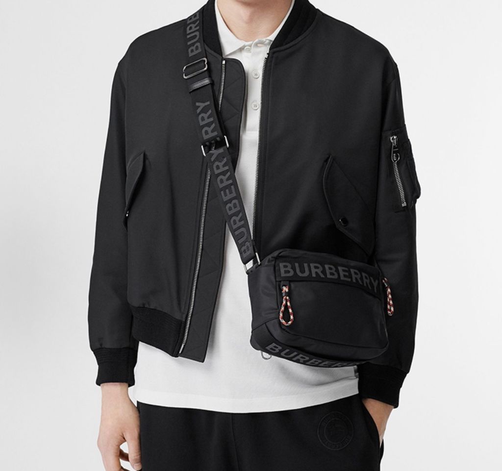 Burberry Logo Detail ECONYL Crossbody Bag 80256691 Black