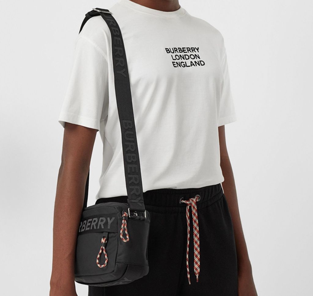 Burberry Logo Detail ECONYL Crossbody Bag 80256691 Black