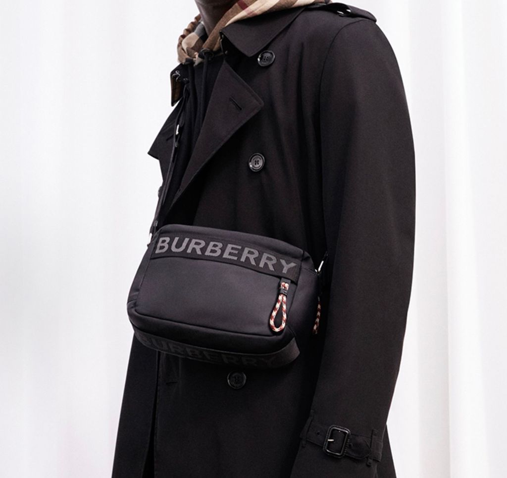 Burberry Logo Detail ECONYL Crossbody Bag 80256691 Black