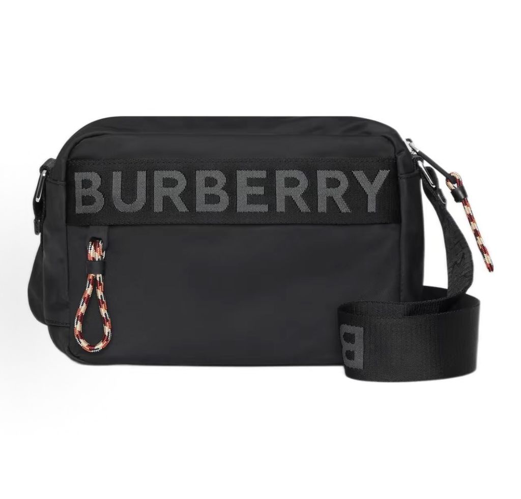 Burberry Logo Detail ECONYL Crossbody Bag 80256691 Black