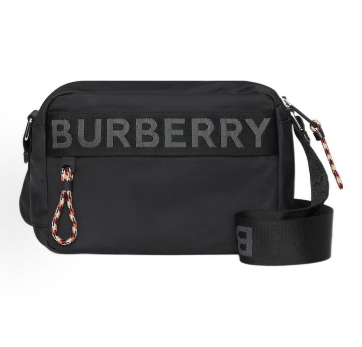 Burberry Logo Detail ECONYL Crossbody Bag 80256691 Black