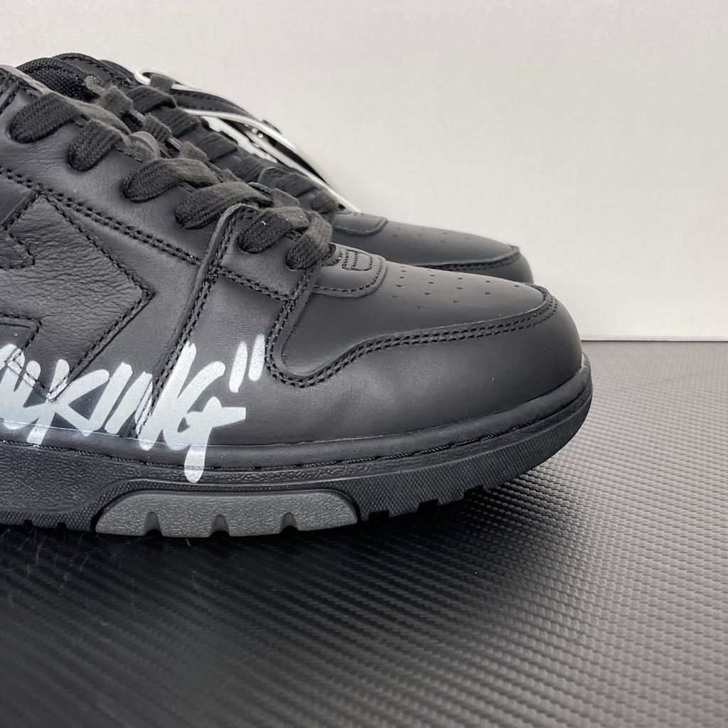 Off-White Out Of Office For Walking OMIA189C99LEA0081001 Black White Sneakers
