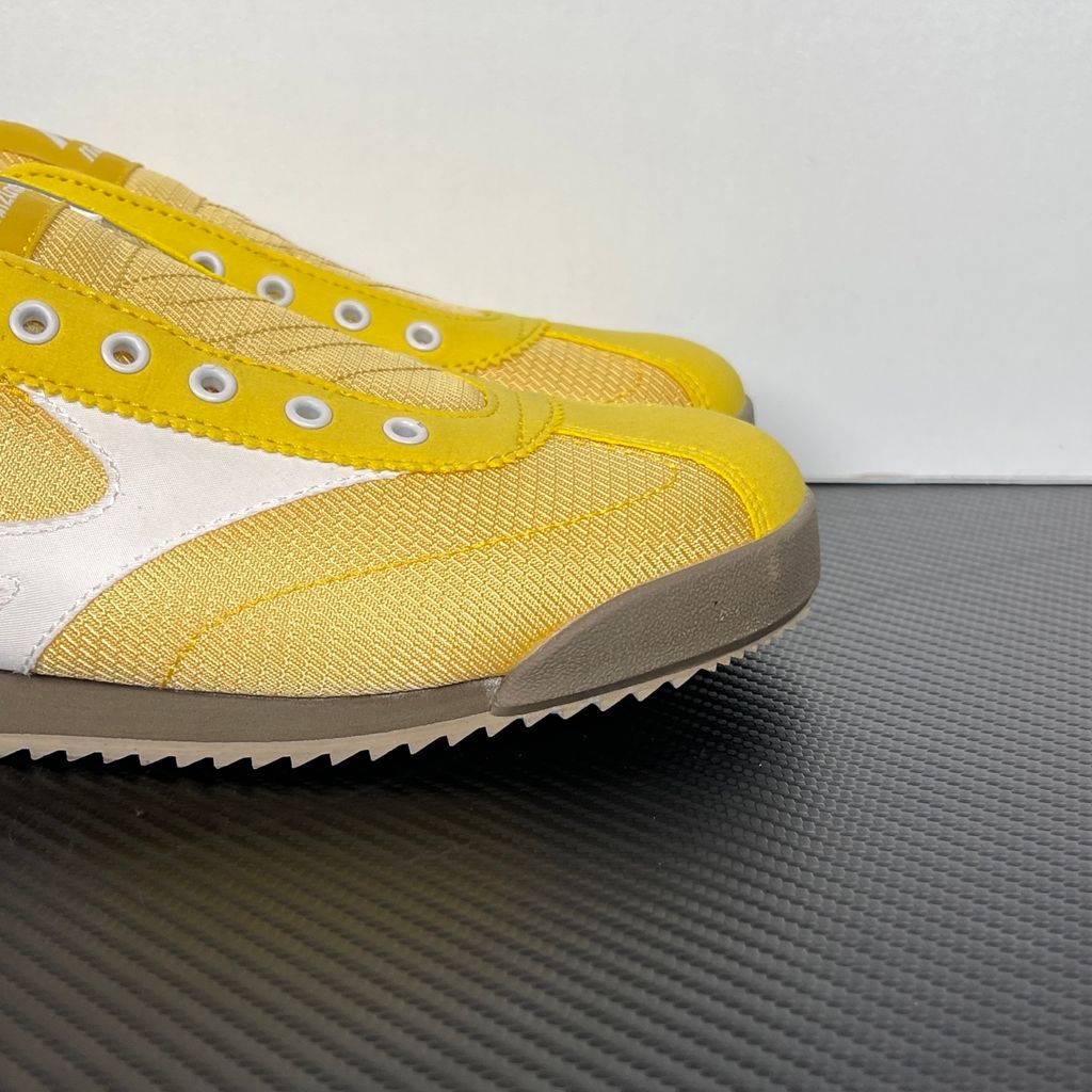 Mizuno LG 60S Slip-On D1GH240216 Yellow Star White Chocolate Brown Sneakers