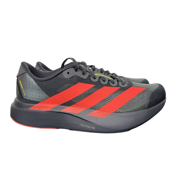 adidas Adizero EVO SL JR3414 Carbon Lucid Red Solar Slime Running Shoes