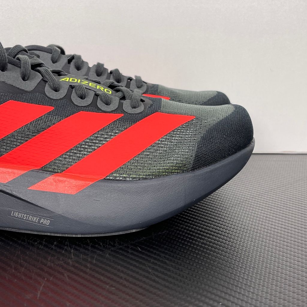 adidas Adizero EVO SL JR3414 Carbon Lucid Red Solar Slime Running Shoes