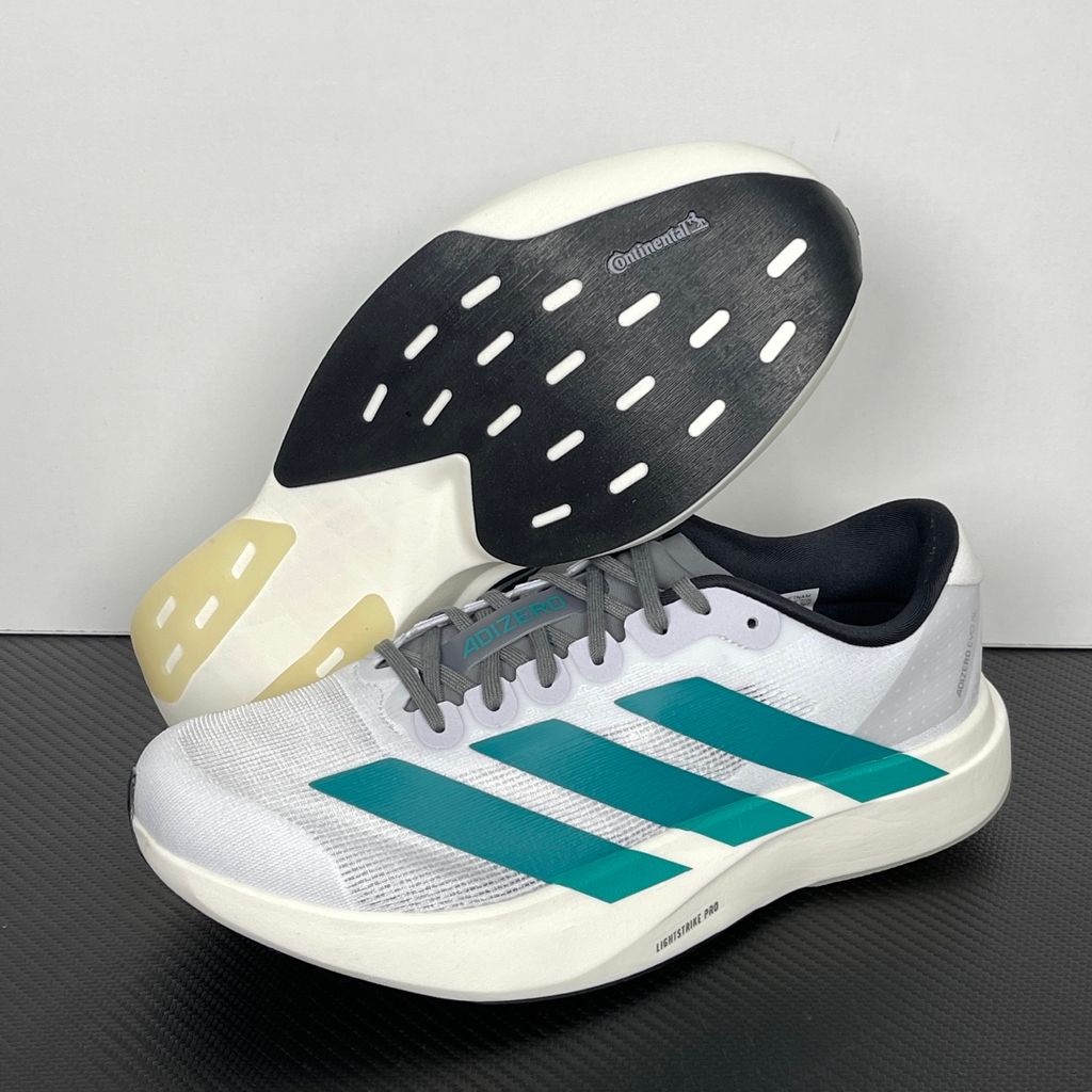 adidas Adizero EVO SL JR3414 Carbon Lucid Red Solar Slime Running Shoes