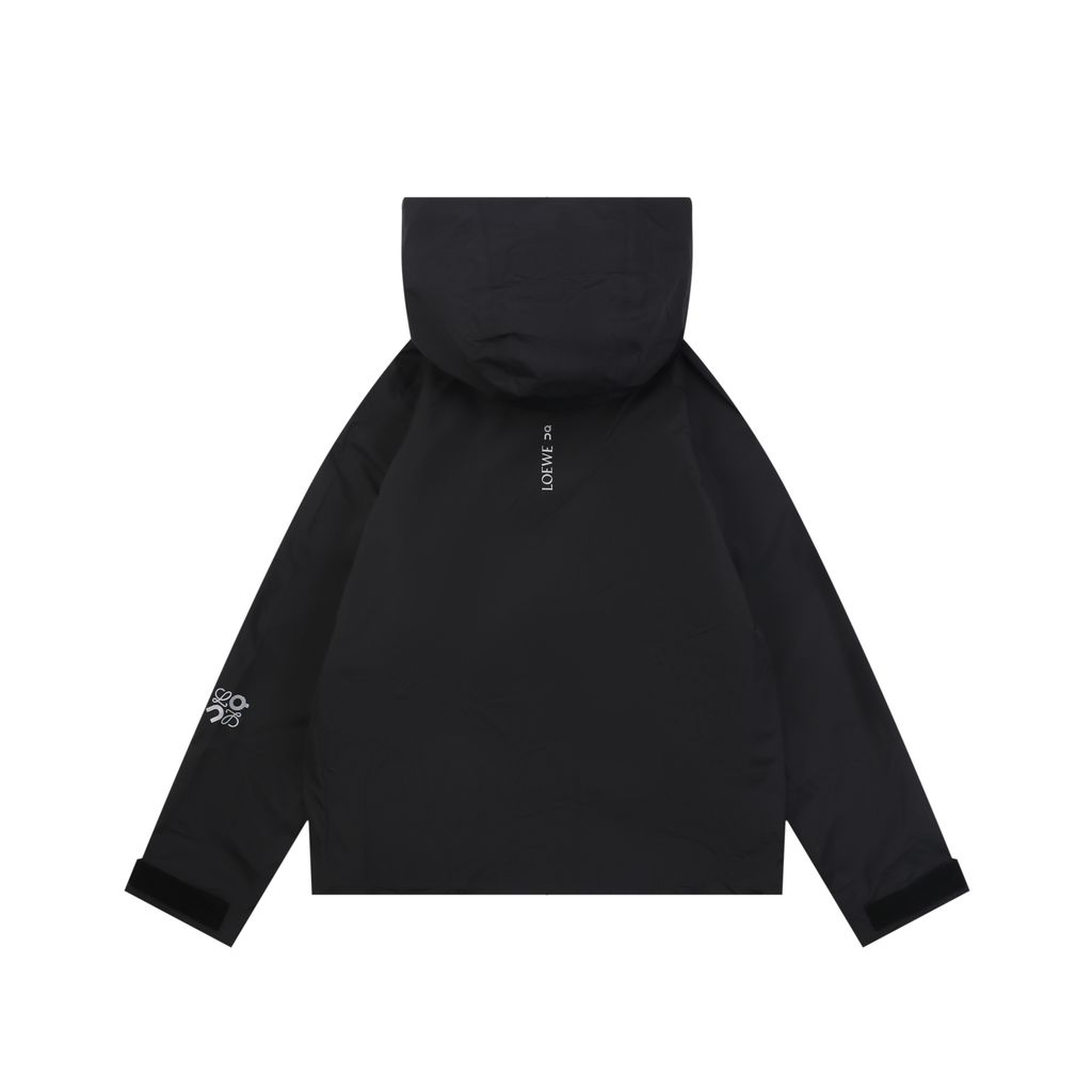 LOEWE x On hooded Storm Jacket waterproof windproof technical shell reflective logo bonded zipper outdoor jacket M-XXL