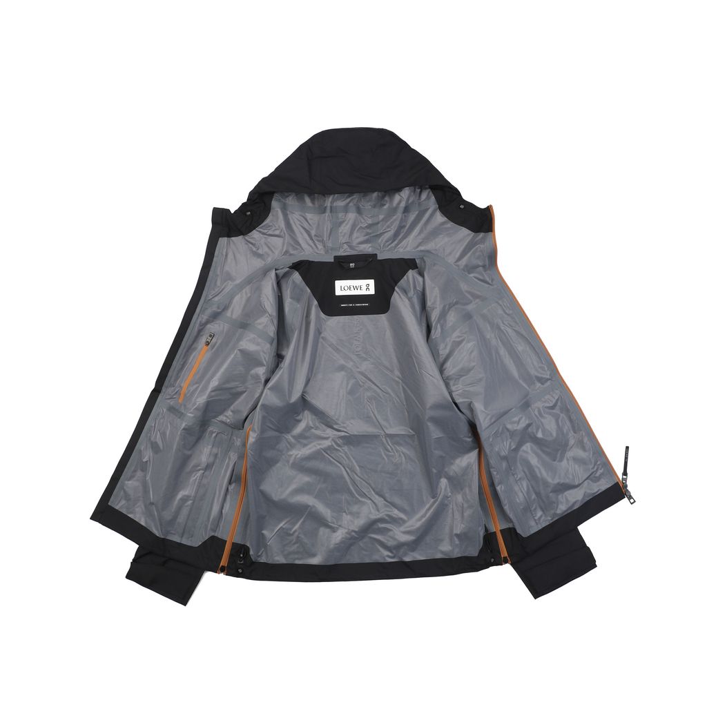 LOEWE x On hooded Storm Jacket waterproof windproof technical shell reflective logo bonded zipper outdoor jacket M-XXL