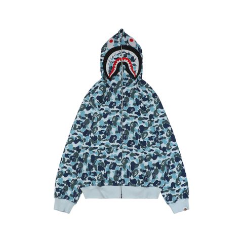 BAPE 24FW graffiti camo sweatshirt blue custom dyed soft fabric vintage inspired unisex pullover streetwear M-XXL