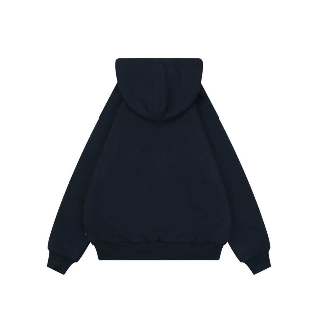 Supreme 24FW applique embroidered letter hooded jacket navy yellow heavyweight waffle knit thermal unisex streetwear S-XL