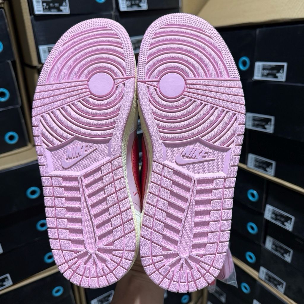 Shop Travis Scott x Air Jordan 1 Low OG SP IQ7604-101 Tropical Pink with premium leather, pink nubuck underlays, reverse Swoosh and co-branded details.