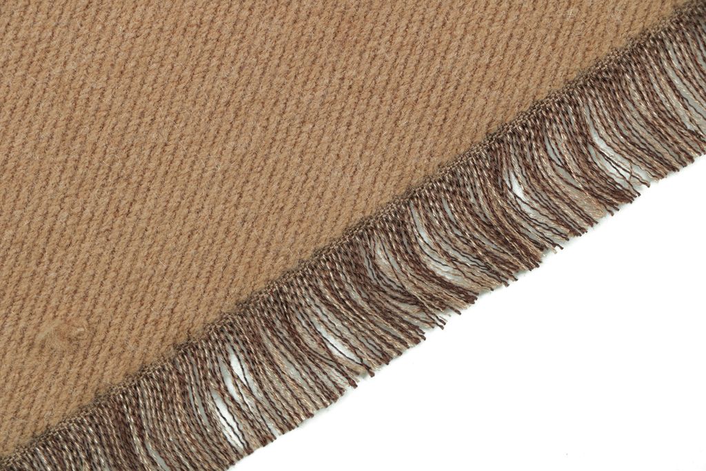 Gucci Large Double G jacquard fringed scarf khaki brown 91% wool 9% silk reversible earth tone unisex scarf 181.5x34.5cm
