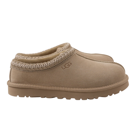 Shop UGG Women's Tasman II 1174470-MUSR in Mushroom suede with 17mm sheepskin lining, UGGbraid collar and lightweight Sugarcane EVA outsole.