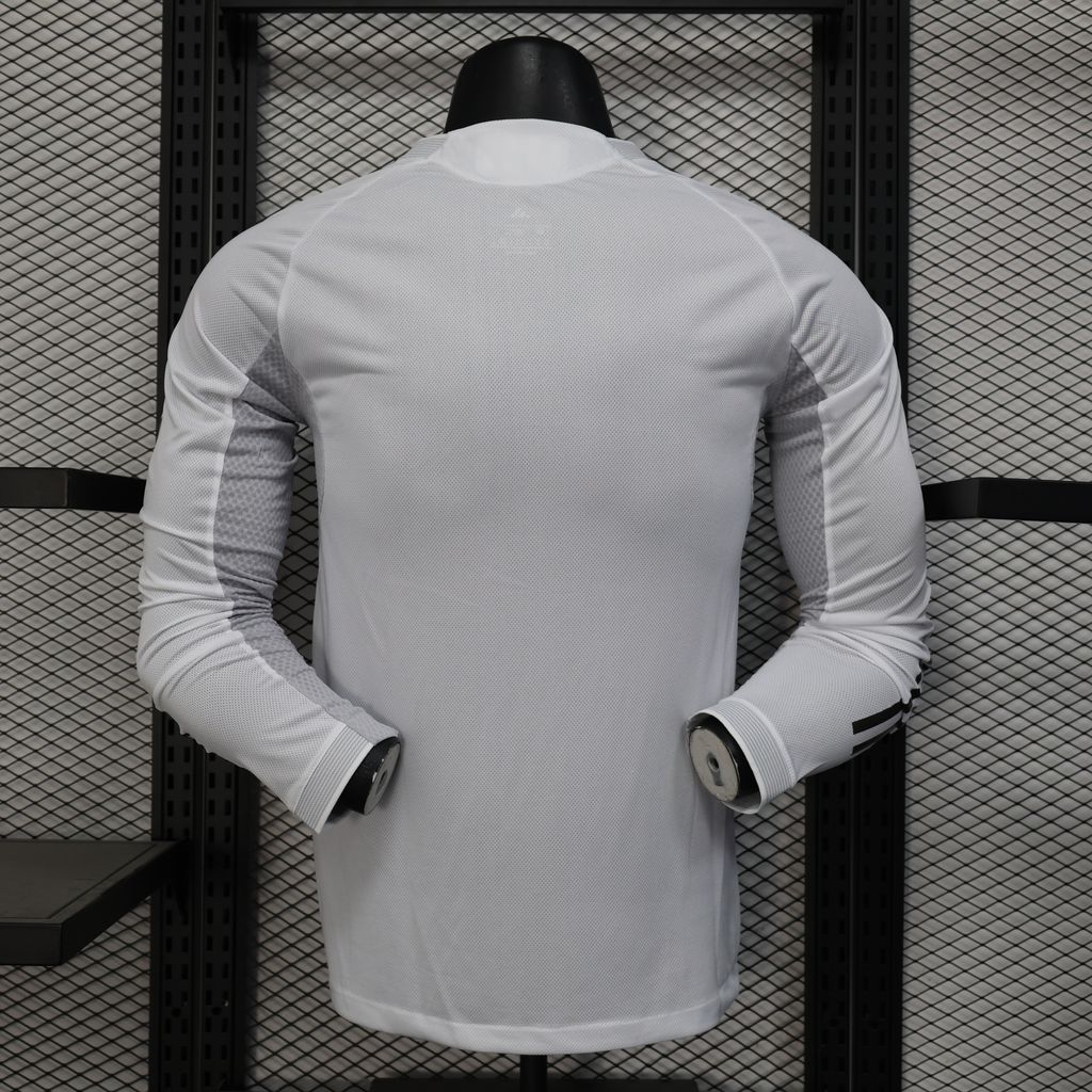 Real Madrid 2025 26 home long sleeve player version jersey football shirt soccer top sizes S-3XL