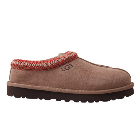 UGG Men's Tasman Outpost 1179050-RYK Rocky Oak Brown Waterproof Suede Slip-On Clog Slipper with 17mm Wool Blend Lining, Sugarcane EVA Midsole and White Spider Rubber Outsole