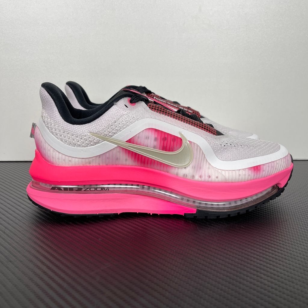 Nike Pegasus Premium Women's Road Running Shoes IR1811-664 Pearl Pink Pink Glow Hyper Pink Summit White with Breathable Circular Knit Upper, ZoomX Foam, Full-Length Sculpted Air Zoom Unit, ReactX Cushioning and High-Abrasion Waffle Rubber Outsole