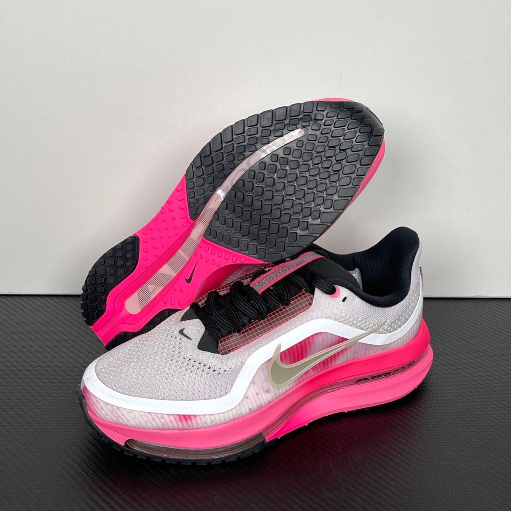 Nike Pegasus Premium Women's Road Running Shoes IR1811-664 Pearl Pink Pink Glow Hyper Pink Summit White with Breathable Circular Knit Upper, ZoomX Foam, Full-Length Sculpted Air Zoom Unit, ReactX Cushioning and High-Abrasion Waffle Rubber Outsole
