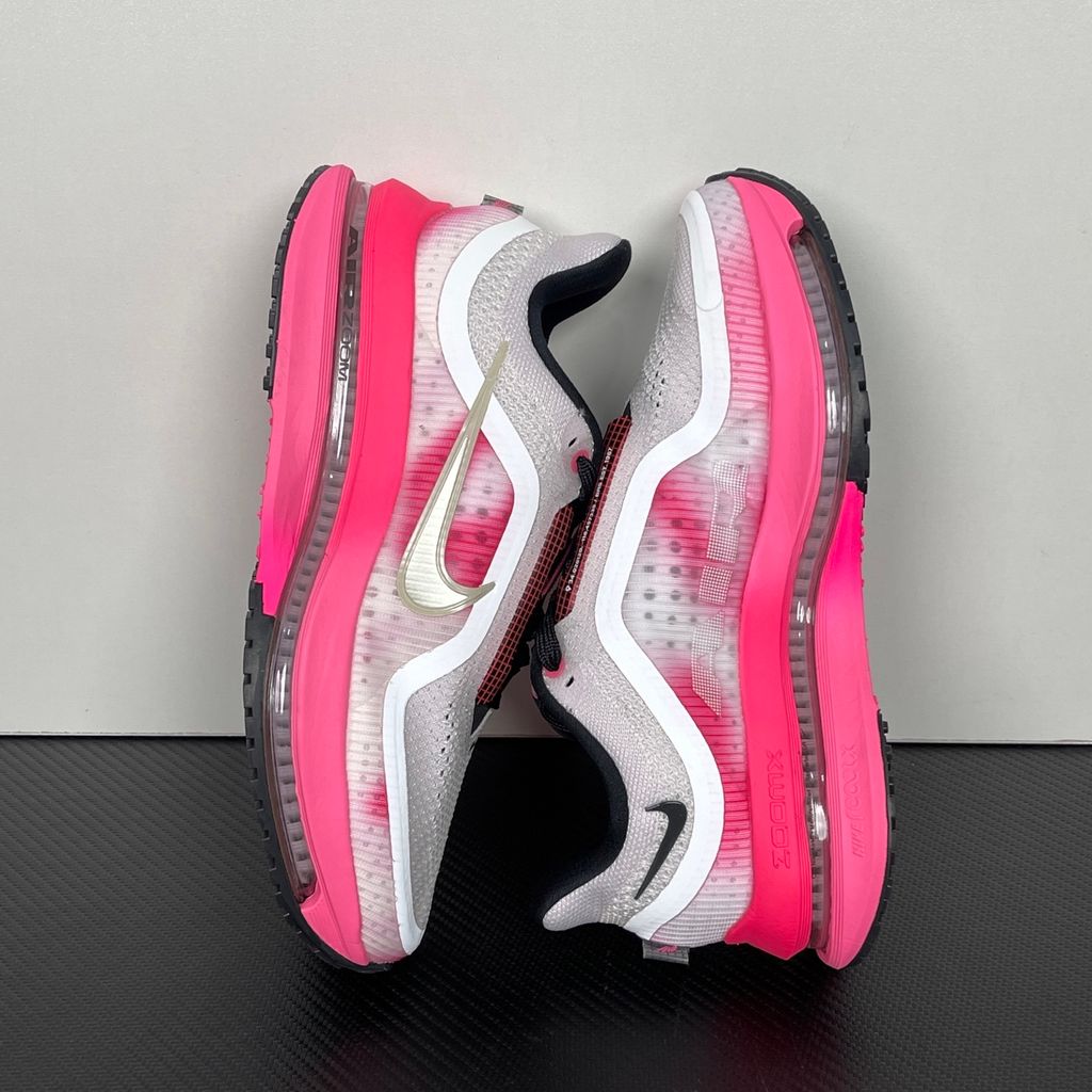 Nike Pegasus Premium Women's Road Running Shoes IR1811-664 Pearl Pink Pink Glow Hyper Pink Summit White with Breathable Circular Knit Upper, ZoomX Foam, Full-Length Sculpted Air Zoom Unit, ReactX Cushioning and High-Abrasion Waffle Rubber Outsole