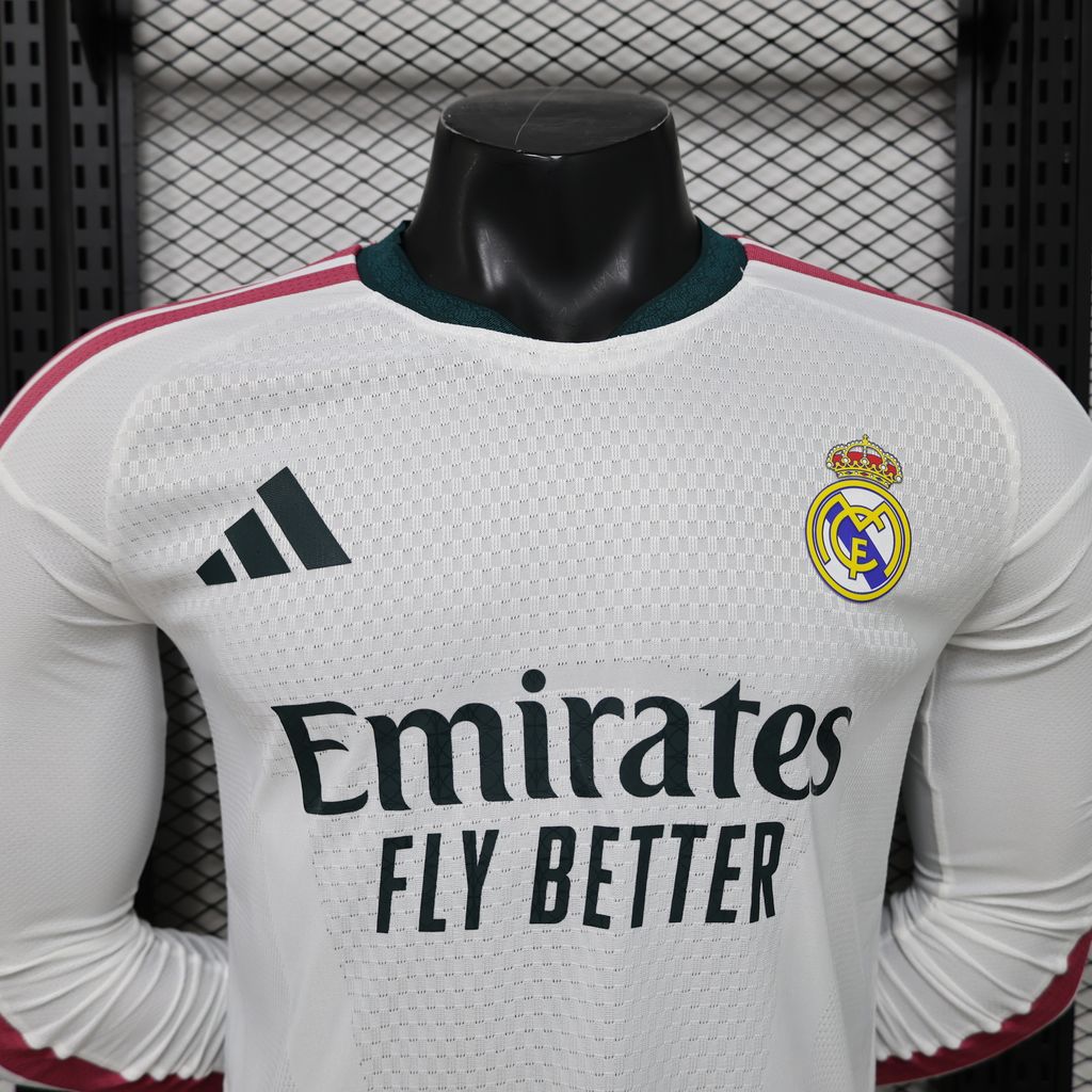 Real Madrid 2026 home long sleeve jersey football shirt soccer top classic home kit sizes S-3XL