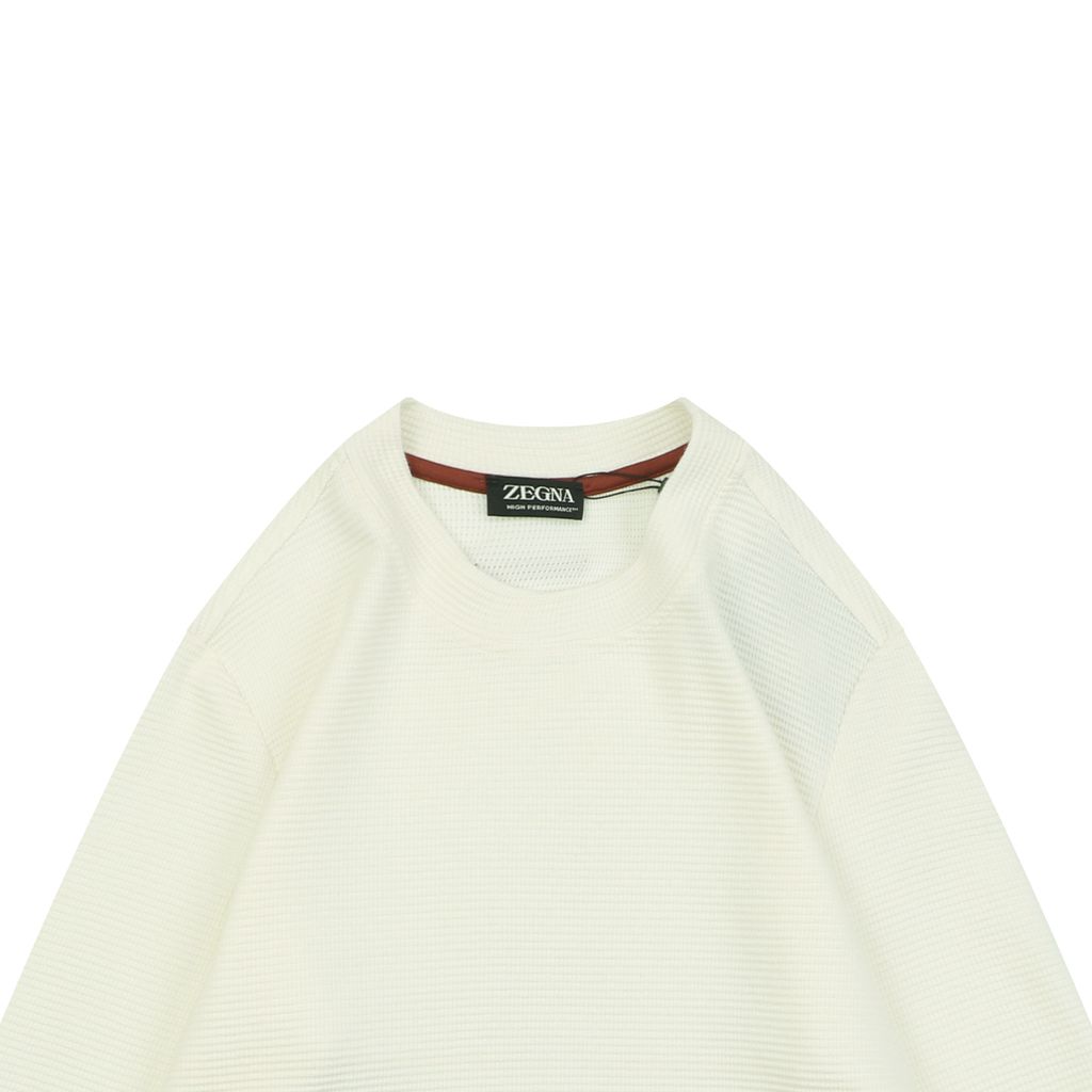 Zegna small logo crew neck sweatshirt retro inspired custom dyed soft fabric unisex pullover sizes L-3XL