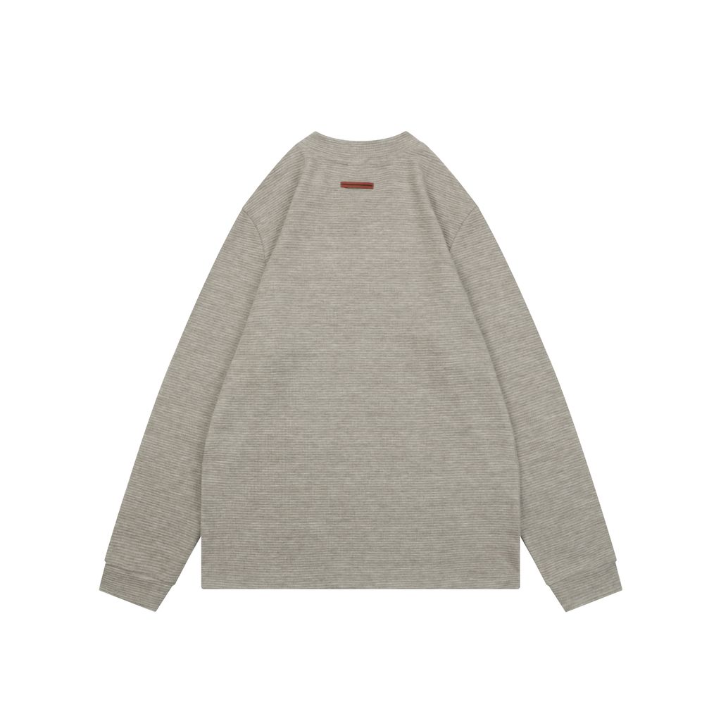 Zegna small logo crew neck sweatshirt retro inspired custom dyed soft fabric unisex pullover sizes L-3XL