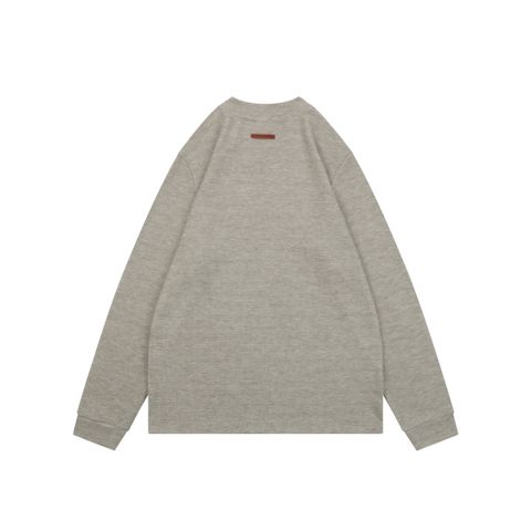 Zegna small logo crew neck sweatshirt retro inspired custom dyed soft fabric unisex pullover sizes L-3XL
