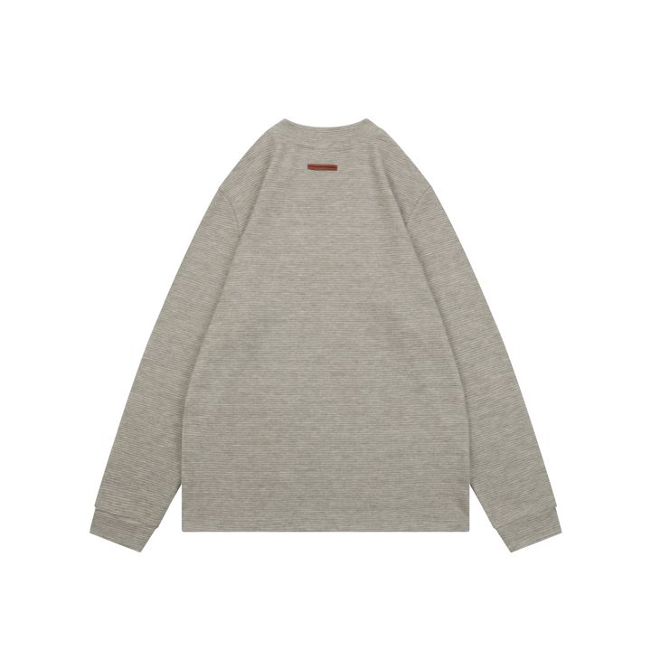 Zegna small logo crew neck sweatshirt retro inspired custom dyed soft fabric unisex pullover sizes L-3XL
