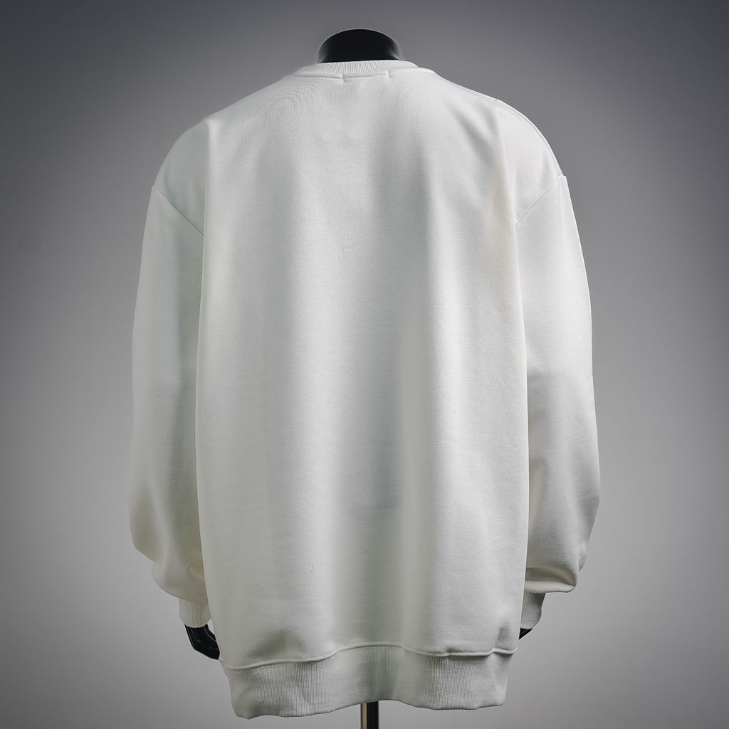 BAPE Ape Head 26SS plaid letter print crew neck sweatshirt white streetwear pullover sizes M-XXL