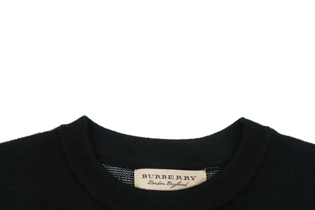 Burberry line Equestrian Knight crew neck sweater blended knit relaxed fit computerized flat knit pullover sizes S-XL