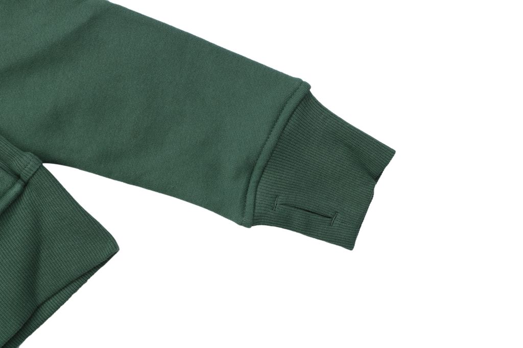 Scuba fitted yoga hooded jacket Forest Green brushed cotton blend full zip activewear contoured waist ribbed side panels thumbholes sizes 4-10