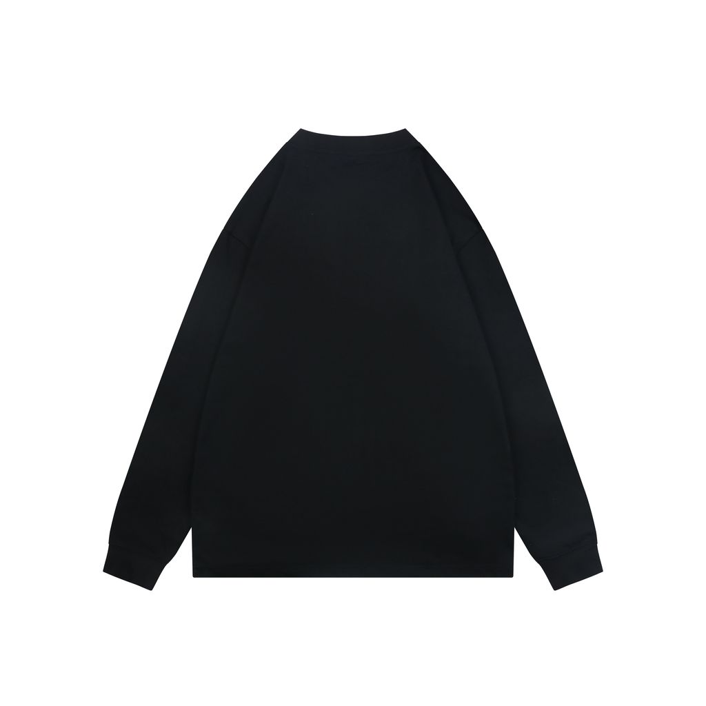 Christian Dior CD chest label long sleeve T-shirt heavyweight fabric relaxed drop shoulder crew neck ribbed cuffs reactive dye streetwear tee sizes S-XL