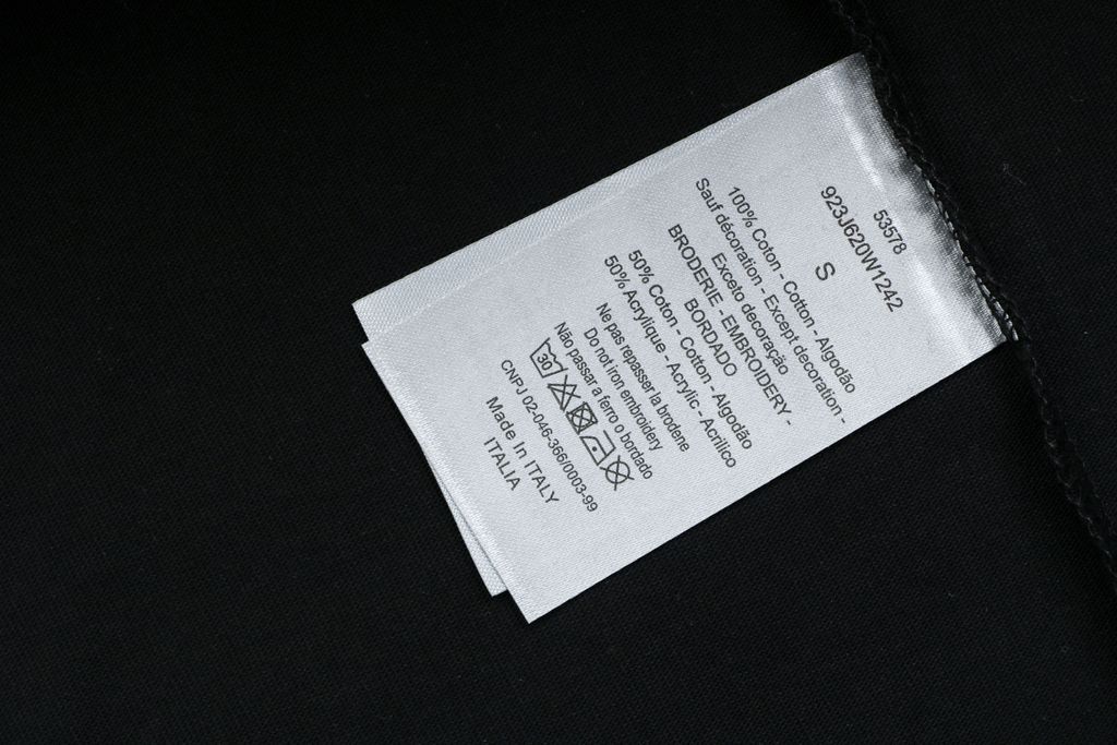 Christian Dior CD chest label long sleeve T-shirt heavyweight fabric relaxed drop shoulder crew neck ribbed cuffs reactive dye streetwear tee sizes S-XL