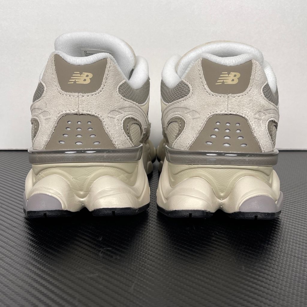 New Balance 9060 U90609OG Grey White Sneakers with Suede Mesh Upper and Chunky Running-Inspired Sole