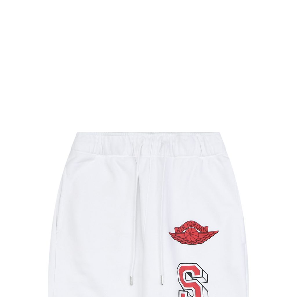 Saint Michael Jordan Wings Jumpman graphic pants white moisture wicking breathable streetwear trousers protected print custom details sizes S-XL