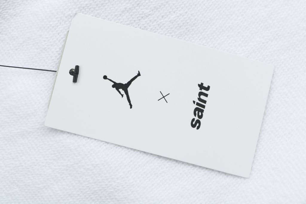 Saint Michael Jordan Wings Jumpman graphic pants white moisture wicking breathable streetwear trousers protected print custom details sizes S-XL