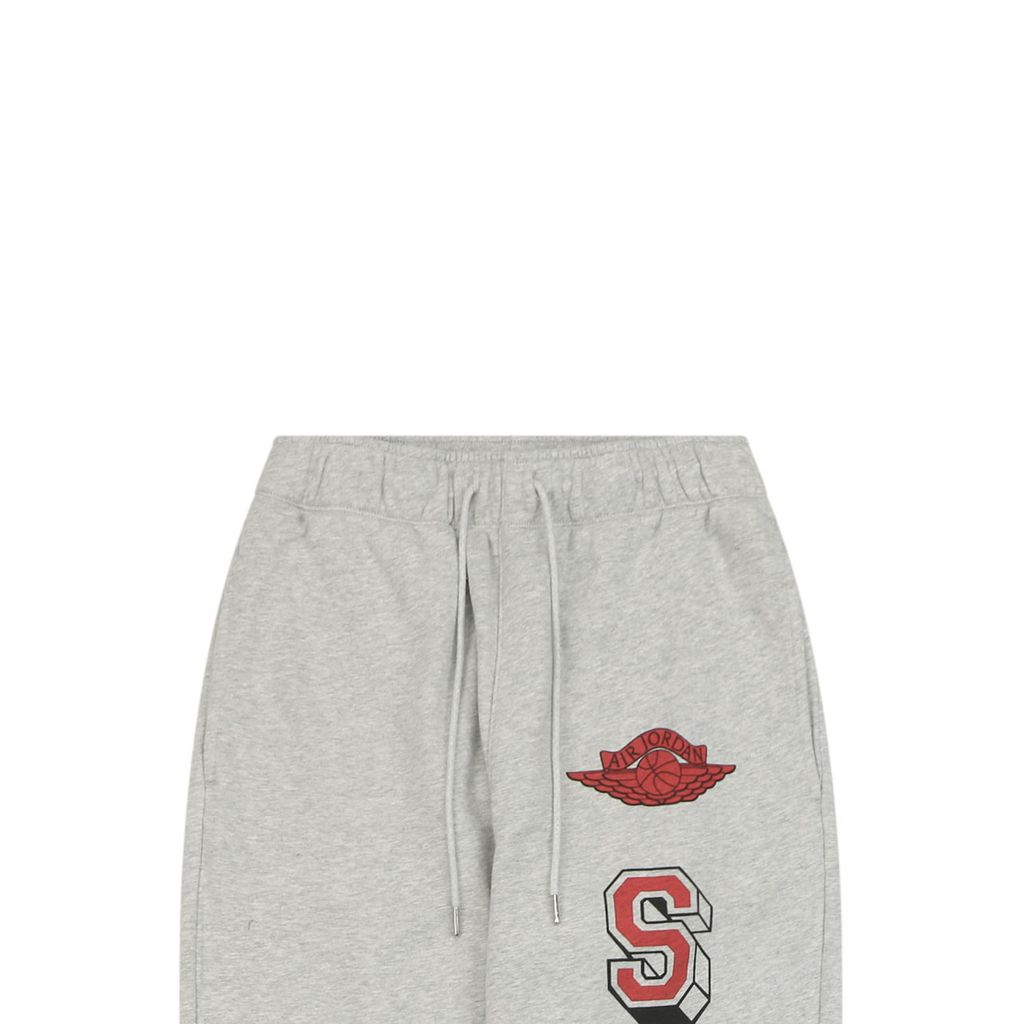 Saint Michael Jordan Wings Jumpman graphic pants grey moisture wicking breathable streetwear trousers protected print custom details sizes S-XL