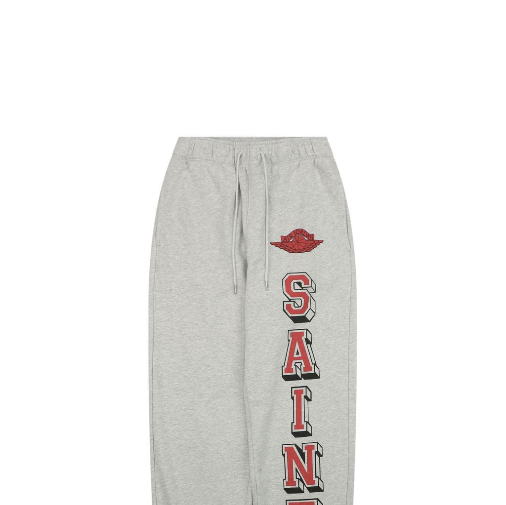 Saint Michael Jordan Wings Jumpman graphic pants grey moisture wicking breathable streetwear trousers protected print custom details sizes S-XL