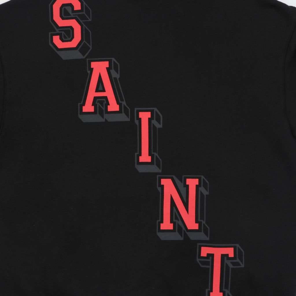 Saint Michael Jordan Wings Jumpman graphic hoodie black cropped boxy drop shoulder moisture wicking breathable streetwear pullover sizes S-XL