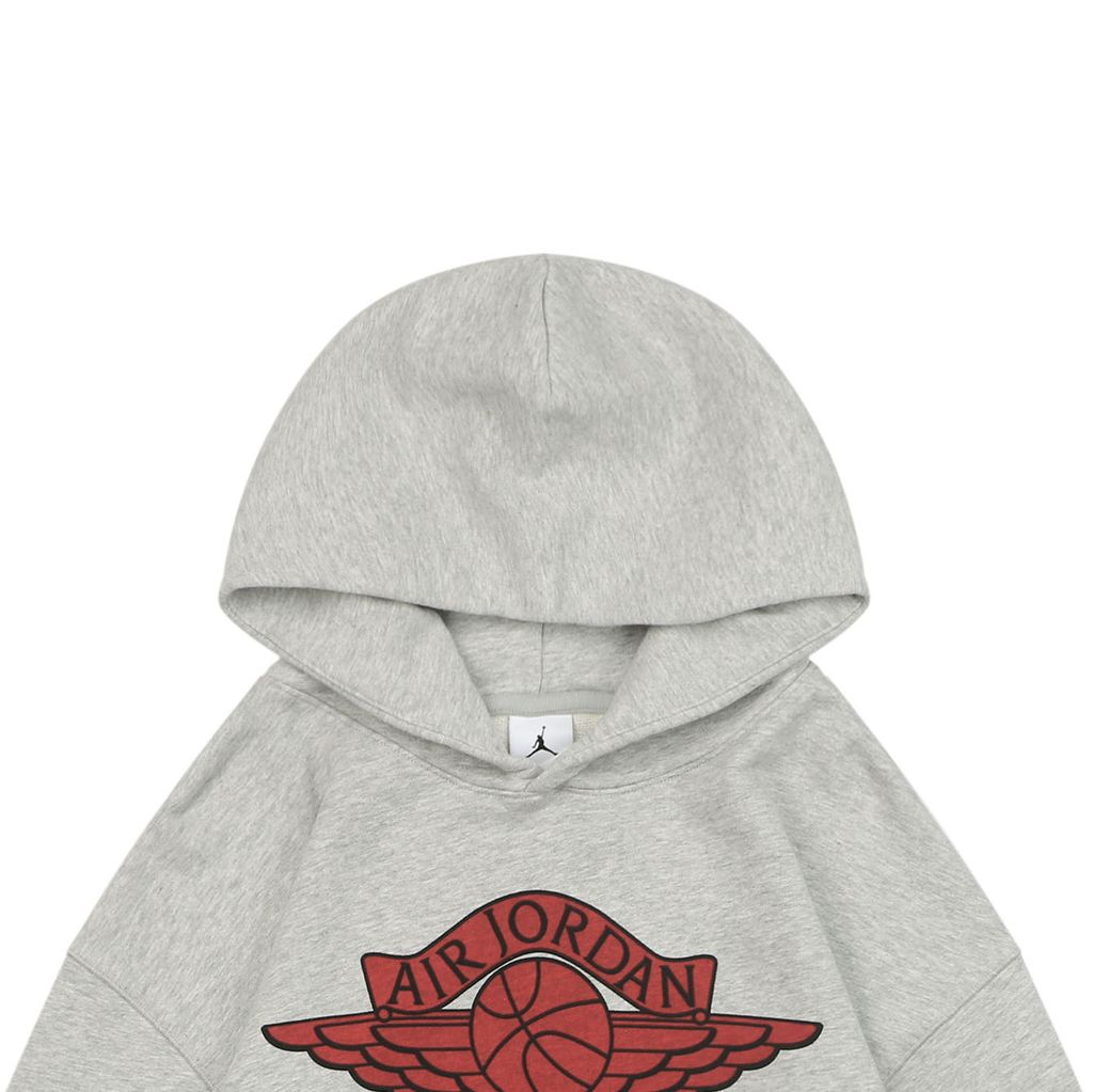 Saint Michael Jordan Wings Jumpman graphic hoodie grey cropped boxy drop shoulder moisture wicking breathable streetwear pullover sizes S-XL