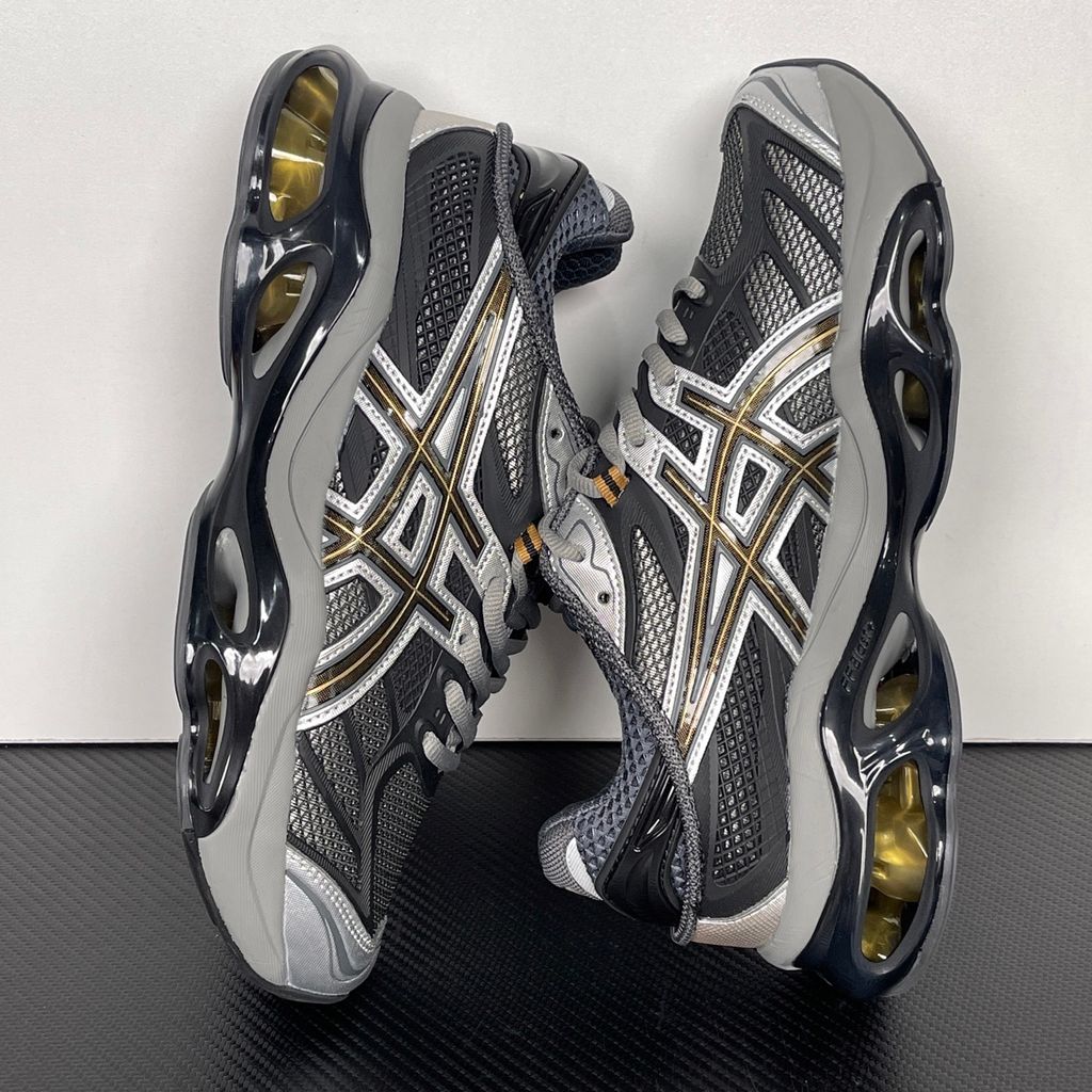 ASICS GEL-KINETIC 2.0 1203A678-023 Clay Grey Black Gold Y3K Sneakers