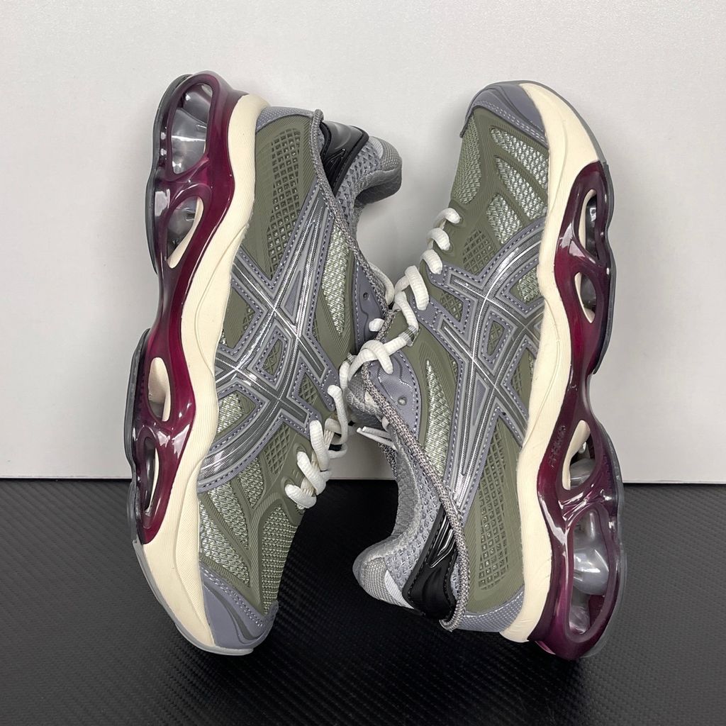 ASICS GEL-KINETIC 2.0 1203A678-300 Lichen Green Beniimo Purple Sneakers