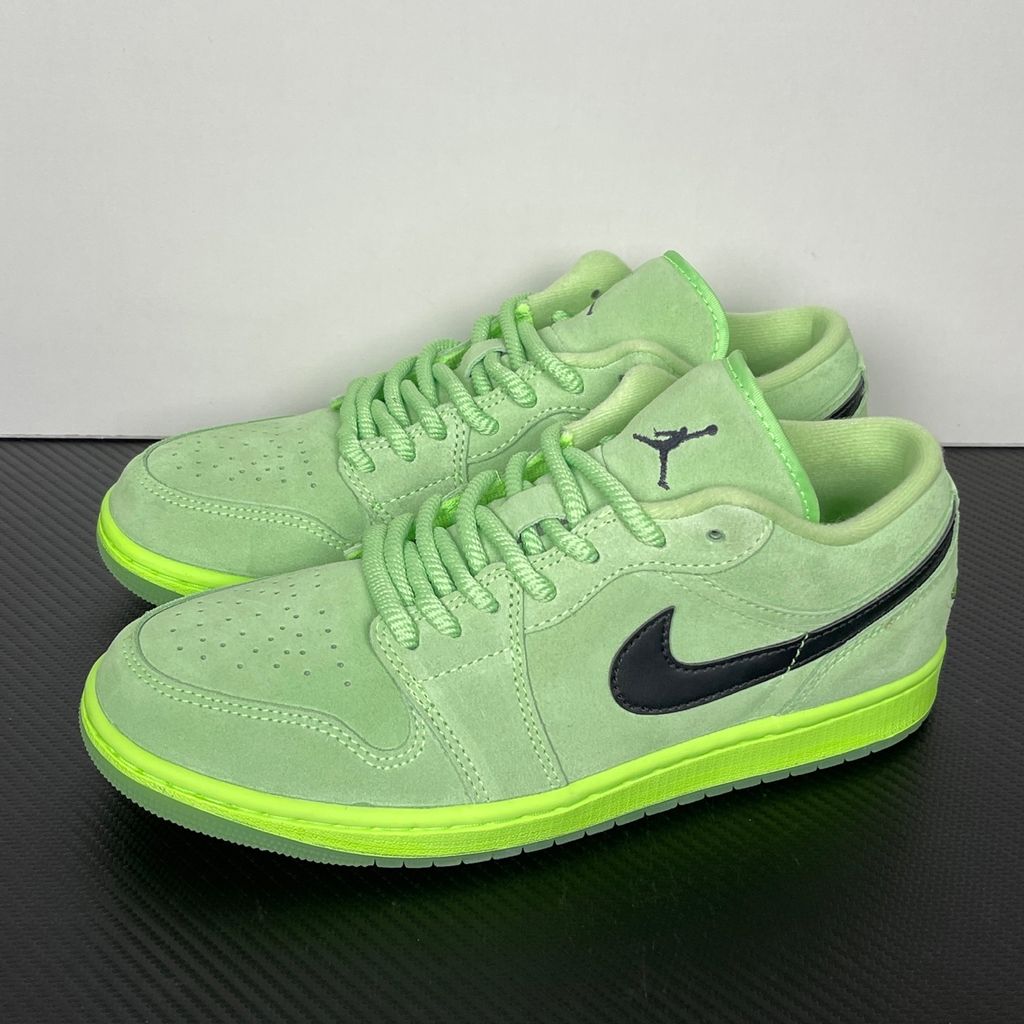 Air Jordan 1 Low SE IV6501-337 Lime Blast Anthracite Green Sneakers