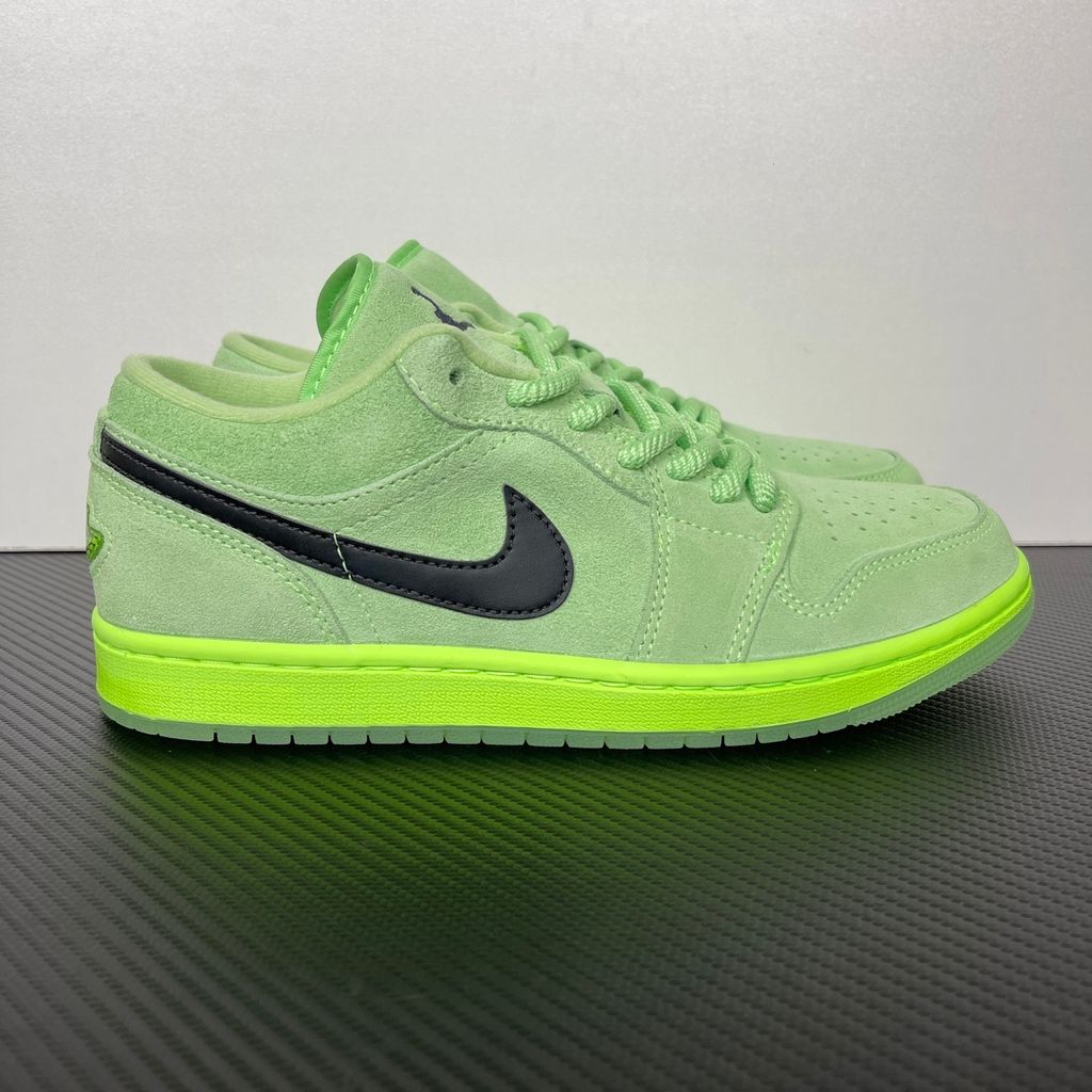 Air Jordan 1 Low SE IV6501-337 Lime Blast Anthracite Green Sneakers