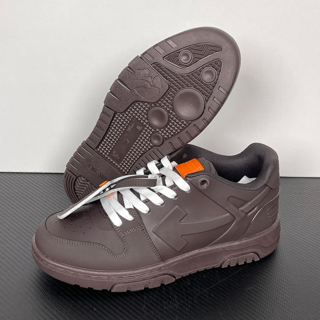 Off-White Out Of Office OMIA189S26MAT0016G20 Brown Men's Sneakers