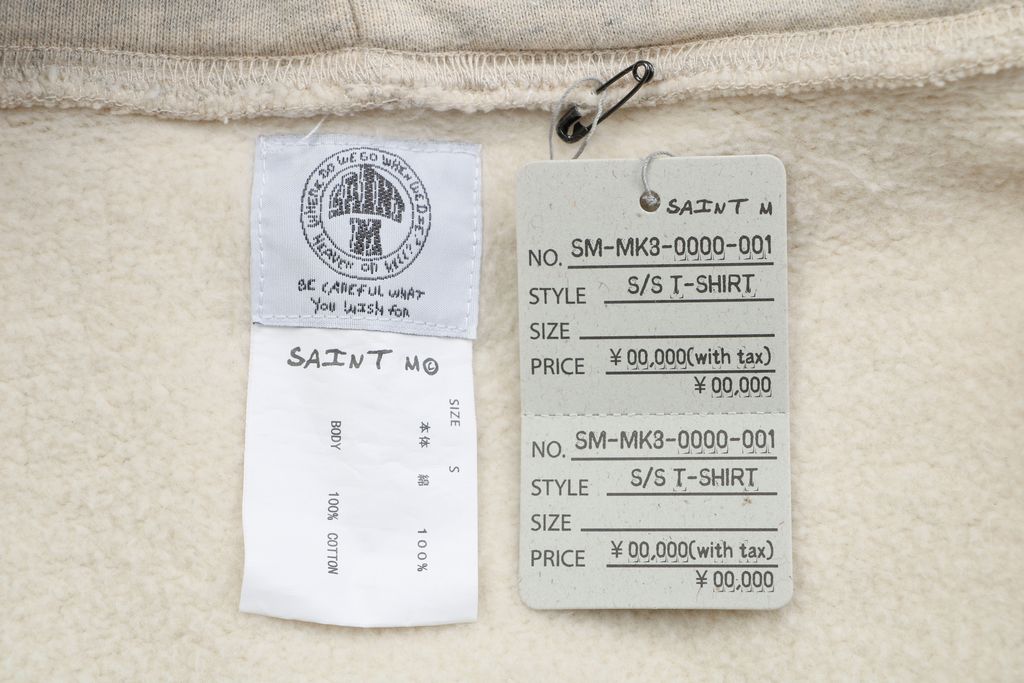 Saint Michael Simpsons graffiti all over print hoodie 56 screen print hand distressed vintage wash ripped hole details relaxed drop shoulder unisex sweatshirt sizes S-XL