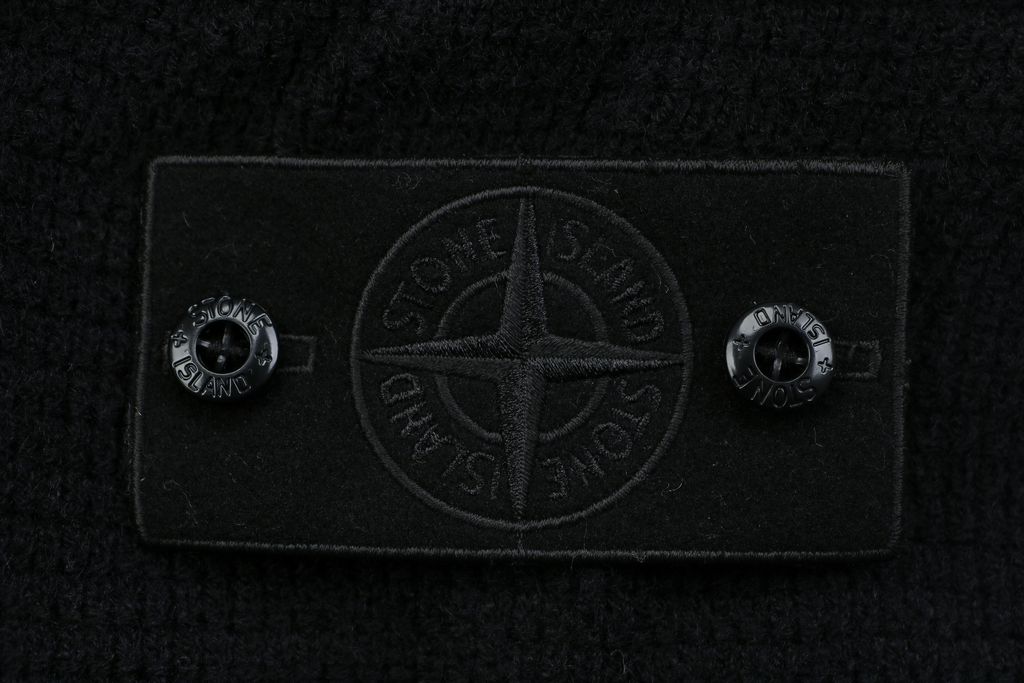 Stone Island Black Badge high neck fleece knit jacket custom Arctic fleece soft warm breathable stretch abrasion resistant winter outdoor outerwear sizes S-XL