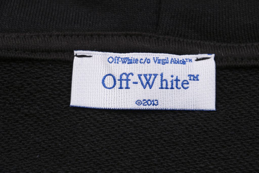 Off White Moon Anchor Arrow print hoodie 400g cotton French terry Mimaki digital print heat press cold peel color matched drawcord ribbing streetwear pullover sizes XS-L