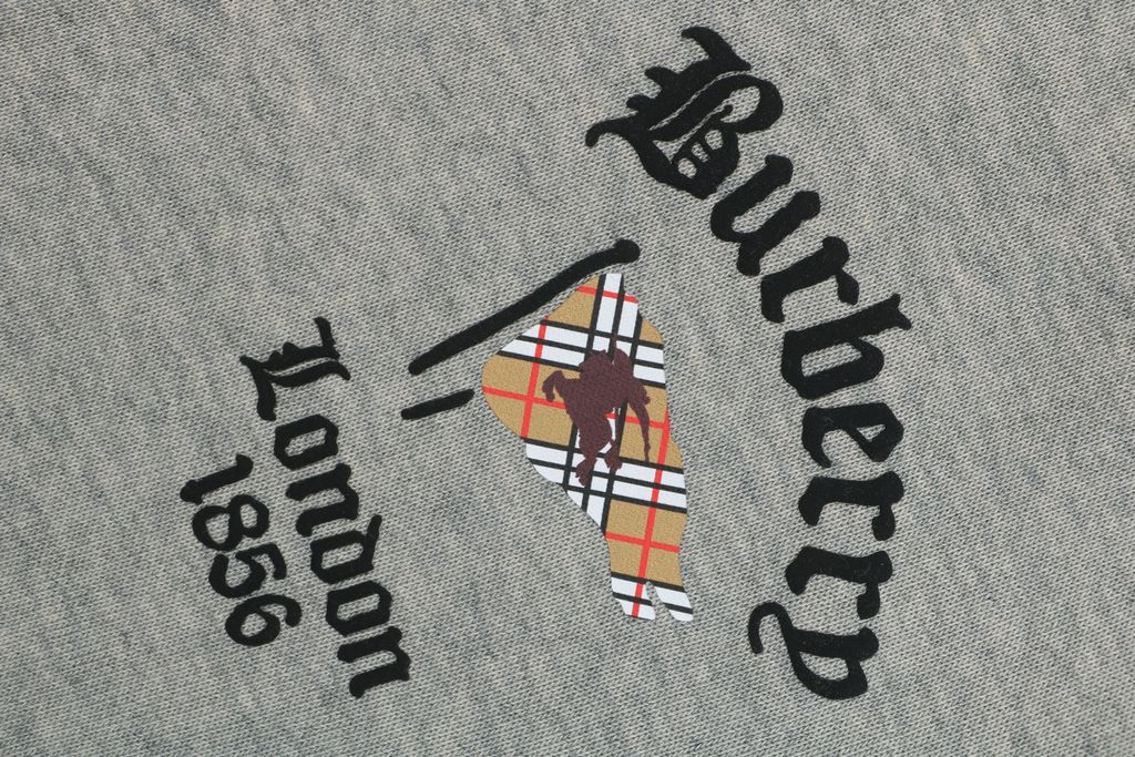 Burberry check flag print hooded jacket 400g double ply French terry digital direct print 32 count rib relaxed oversized hoodie streetwear sizes L-3XL