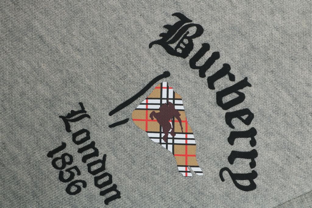 Burberry check flag print sweatpants 400g double ply French terry digital direct print relaxed heavyweight streetwear long pants sizes L-3XL